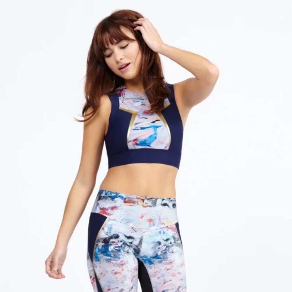 NWT Lucas Hugh Nordica Icebreaker Workout Crop Top size XS - Picture 3 of 3